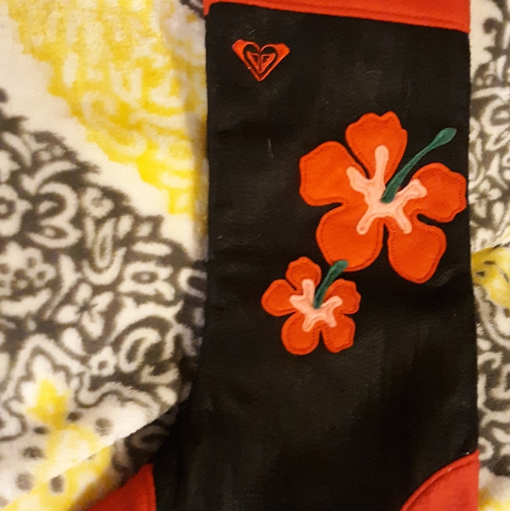 Roxy Hibiscus Flower Christmas Stocking